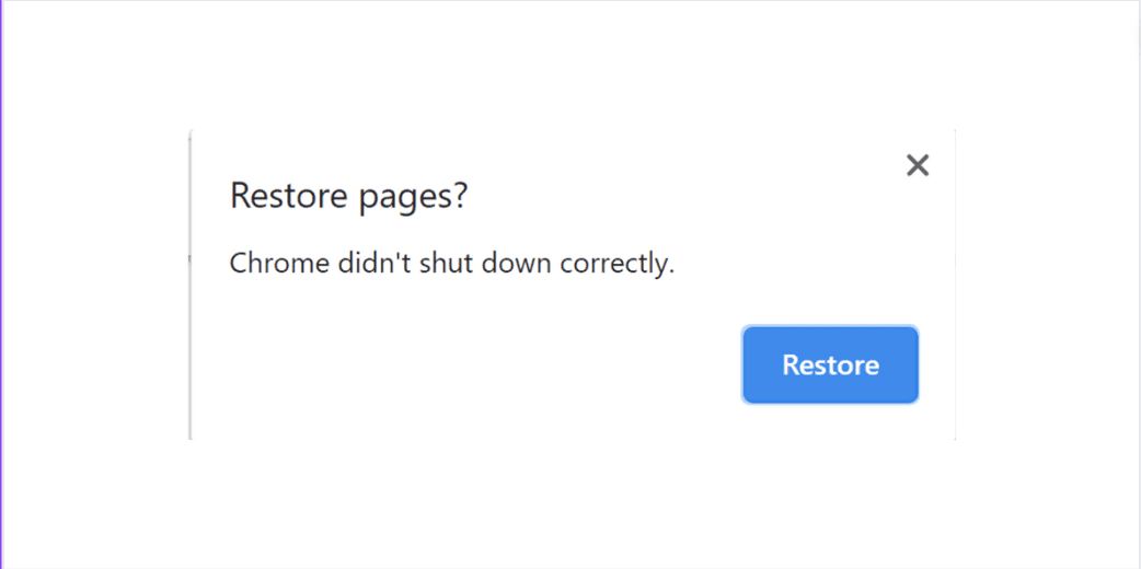 Fix Chrome didn't Shut Down Correctly - eCloudBuzz
